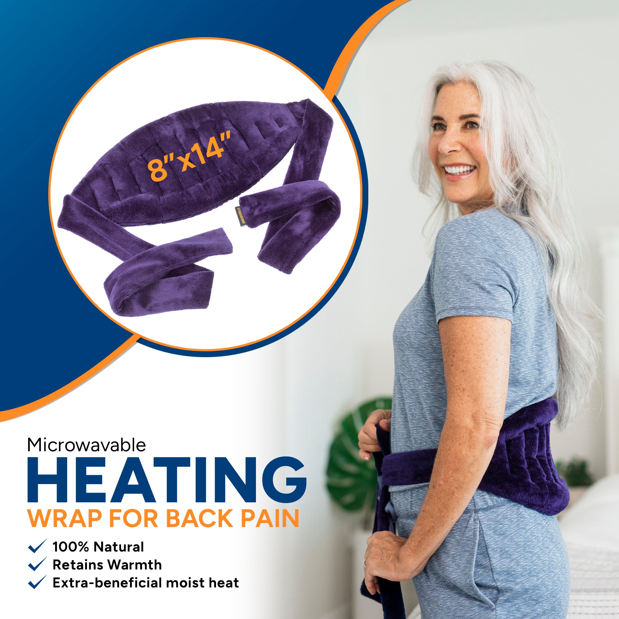 lower back heat wrap-Lower Back Heat Wrap for Back Pain Relief - Size  Small-SunnyBay