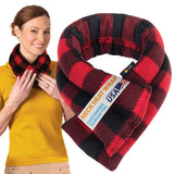Microwavable Neck Heating Wrap, Cotton & Fleece, Buffalo