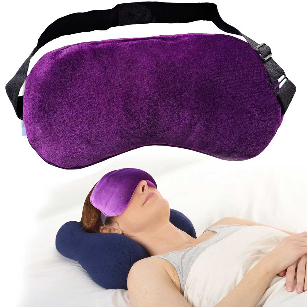 microwavable eye mask-Microwavable Eye Mask Eye Pillow, Purple