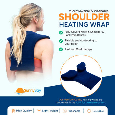 Microwavable Heating Wrap For Shoulder And Upper Back, Buffalo 