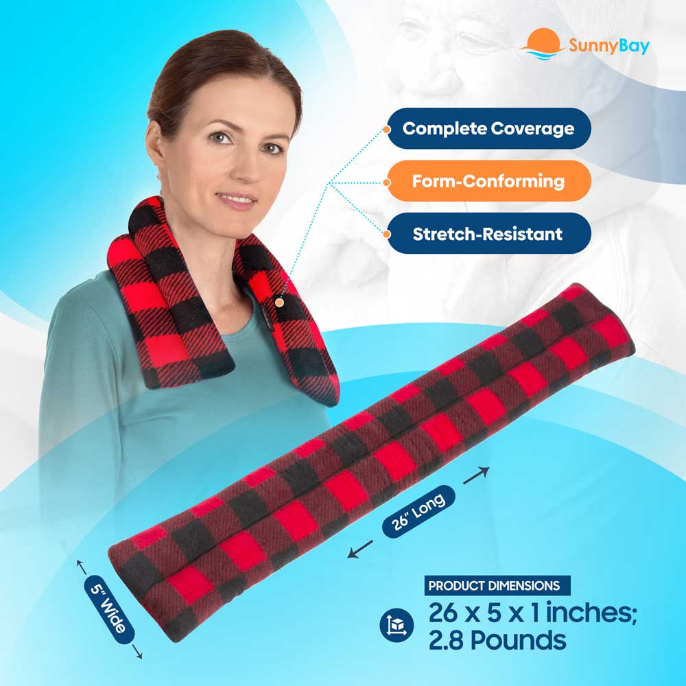 Microwavable Neck Heating Wrap heated neck wrap muscle pain relief buffalo