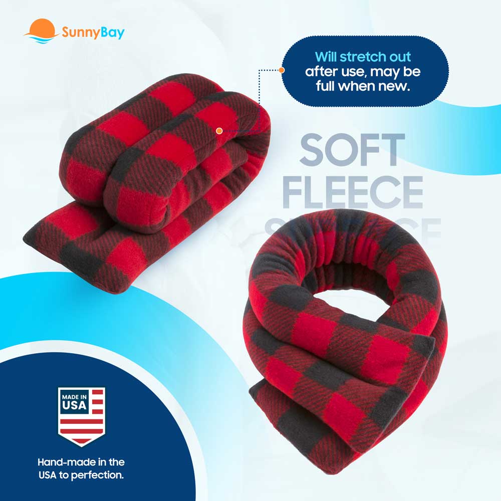 SunnyBay Microwavable Neck Heating Wrap Wheat Beanbag Buffalo