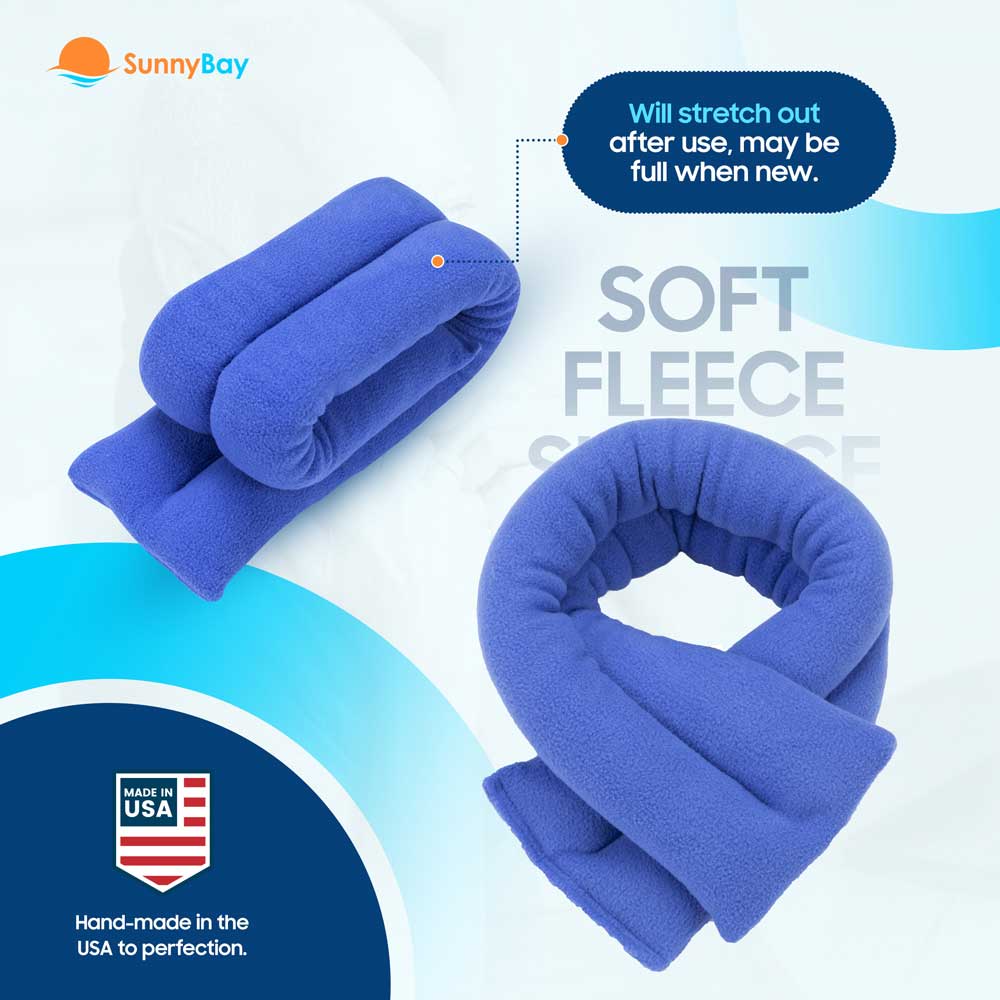 SunnyBay Microwavable Neck Heating Wrap Wheat Beanbag Skyblue