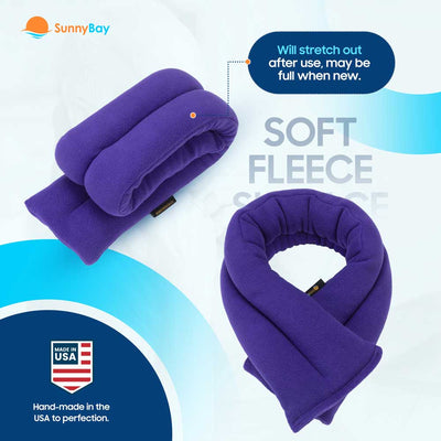 Microwavable Neck Heating Wrap heated neck wrap muscle pain relief purple