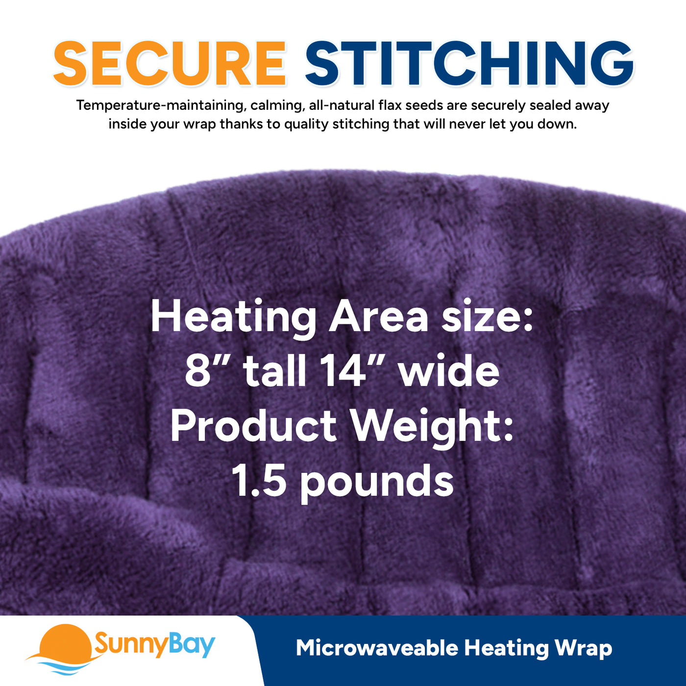 SunnyBay Lower Back Wrap Purple Microwavable