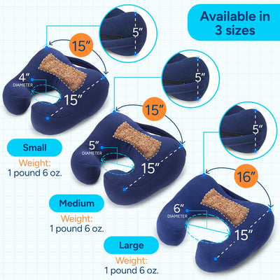 travel pillow sizes and neck ring size