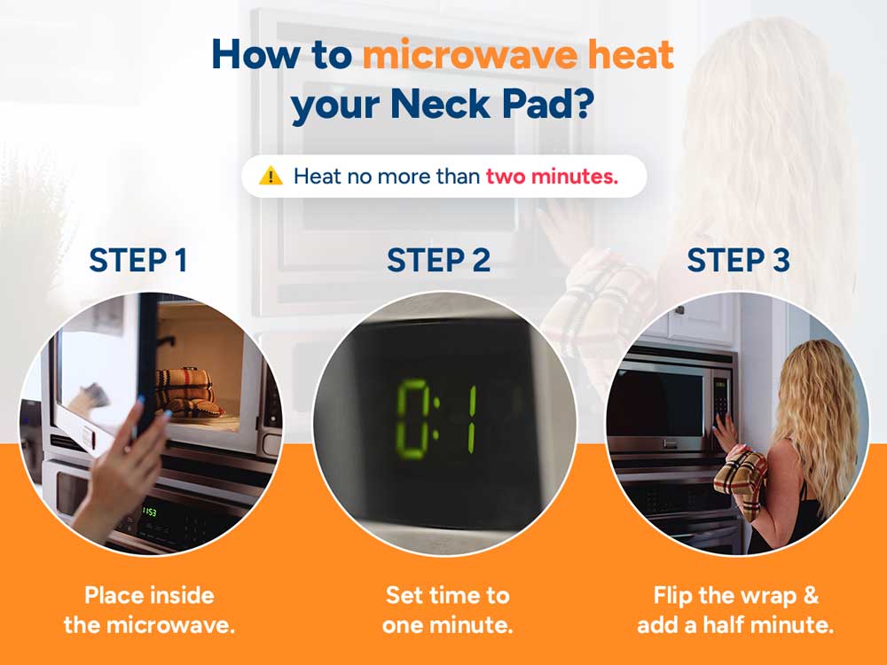 Hands free microwave neck heating pad-Hands-free Microwavable Neck