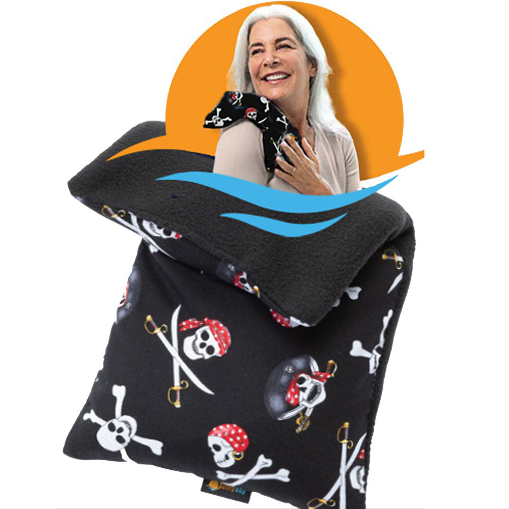 Limited Edition - Small Heating Pad Microwavable - Moist Hot Compress (Halloween bone & skull ) 