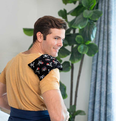Limited Edition - Small Heating Pad Microwavable - Moist Hot Compress (Halloween bone & skull ) )