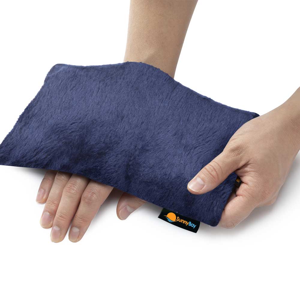 Small Heating Pad Microwavable - Moist Hot Compress Blue Grey