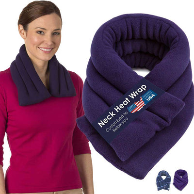 Microwavable Neck Heating Wrap Pain Relief Heated Neck Wrap Purple