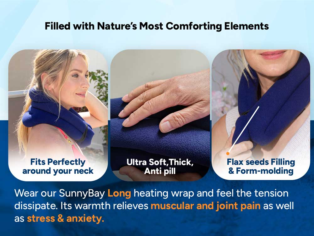 SunnyBay Hands-free Microwavable Neck Heating Wrap london