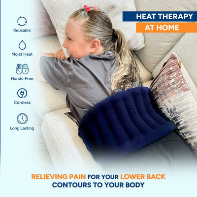 Microwavable Lower Back & Shoulder Joint Heating Wrap With Straps