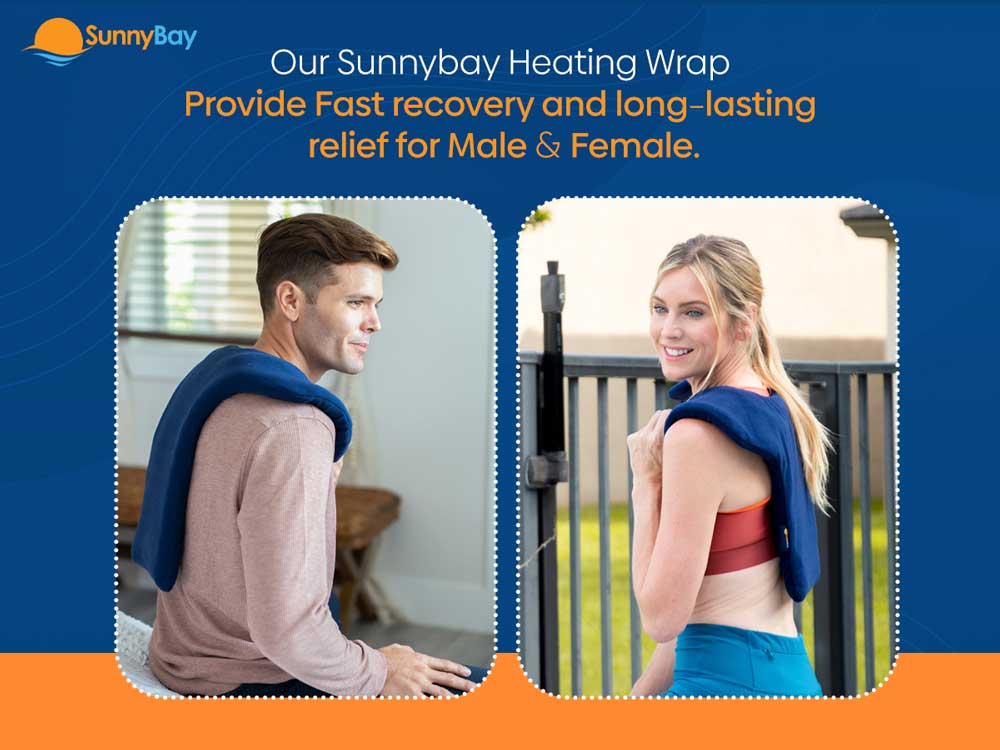 Microwavable Heating Wrap For Shoulder And Upper Back, Buffalo