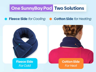 SunnyBay Lavender Microwavable Neck Heating Wrap Flax Purple