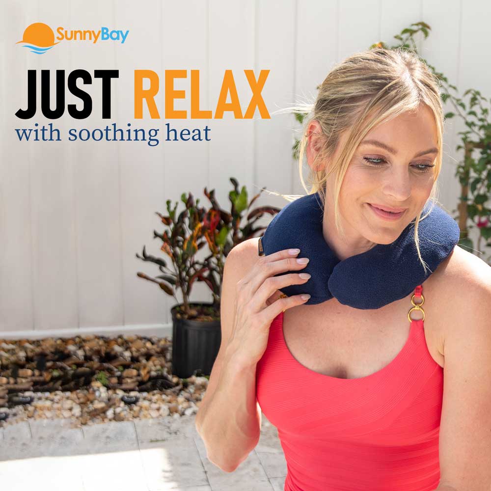 Microwavable Neck Heating Wrap Heated moist neck shoulder wrap pain relief