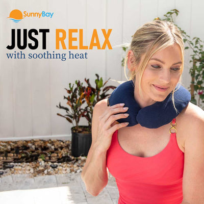 Microwavable Neck Heating Wrap Heated moist neck shoulder wrap pain relief