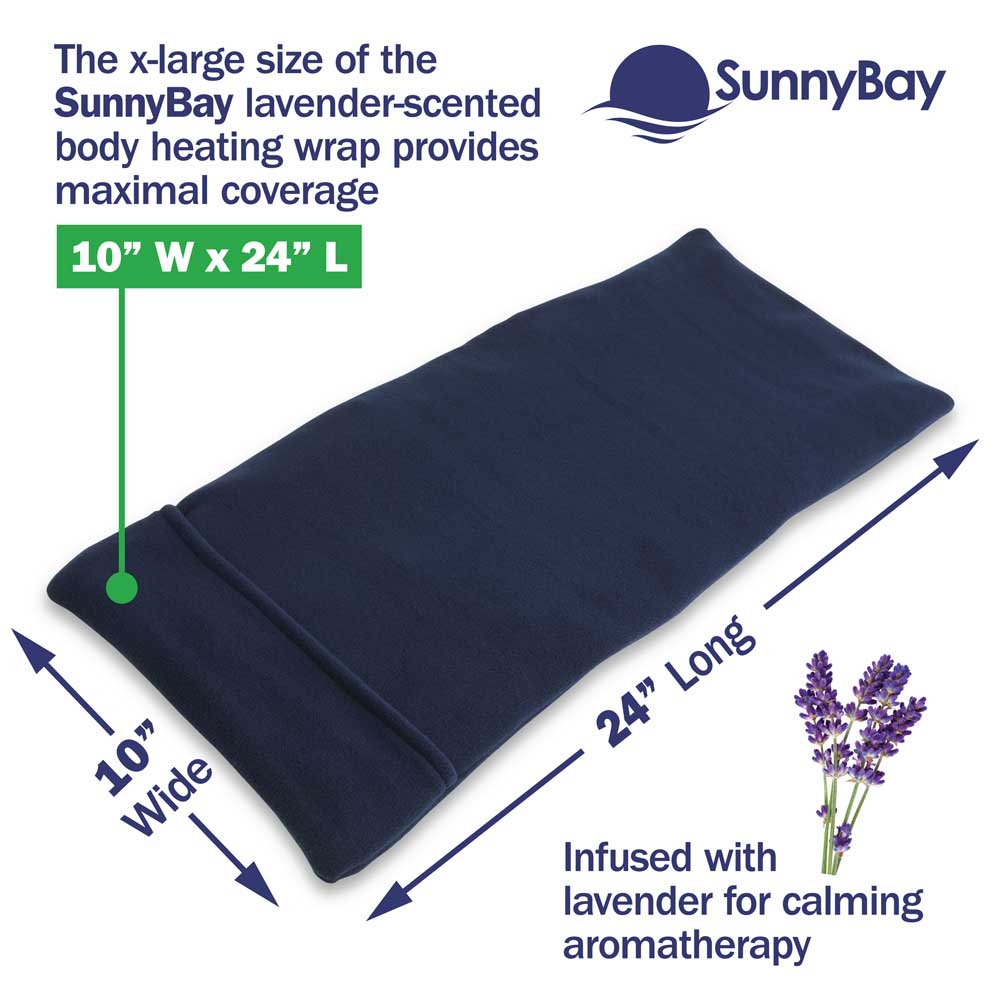 SunnyBay Microwavable Body Heat Pad Wheat Washable Cover
