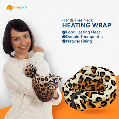SunnyBay Hands-free Microwavable Neck Heating Wrap leopard