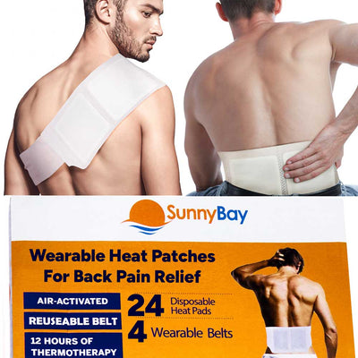 SunnyBay Disposable Heat Patches wearable belt back pain relief
