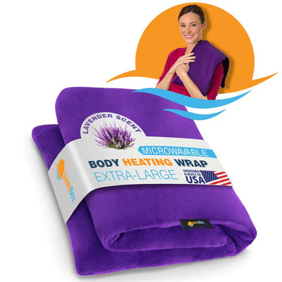 Microwavable Heating Wrap Aromatherapy Lavender Heated body  back pain relief