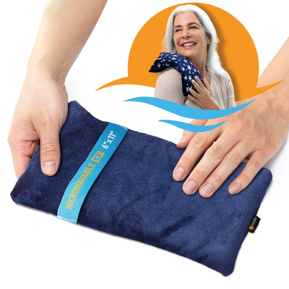 Microwavable Small Heating Pack Pain Relief moist heated neck pad 