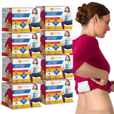 Disposable Heat Patches for Back Ache Relief (30 Pack)