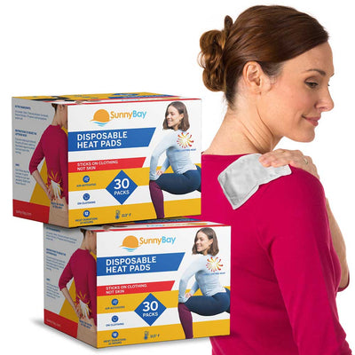 Disposable Heat Patches for Back Ache Relief (30 Pack)