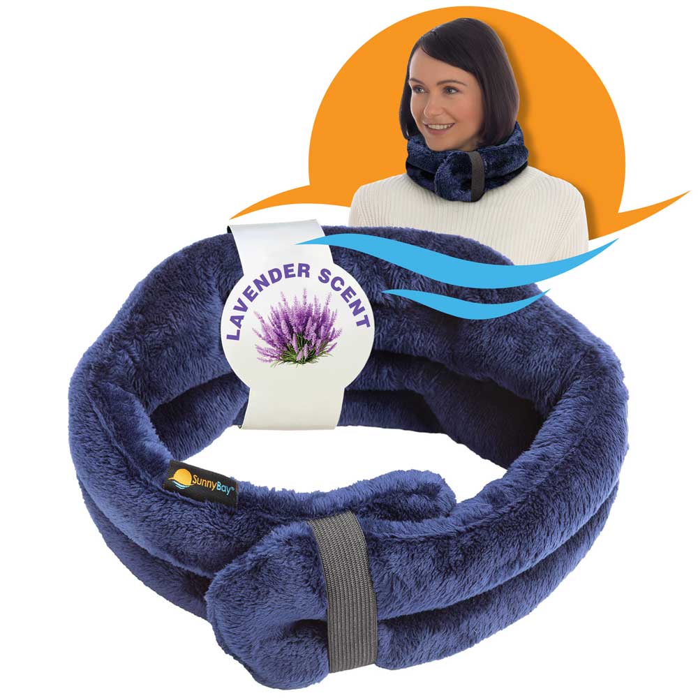 Heated Neck Wrap Lavender-scented Microwavable Heat Pack Blue