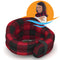 Hands-free Microwavable Neck Heating Wrap,  Buffalo Plaid
