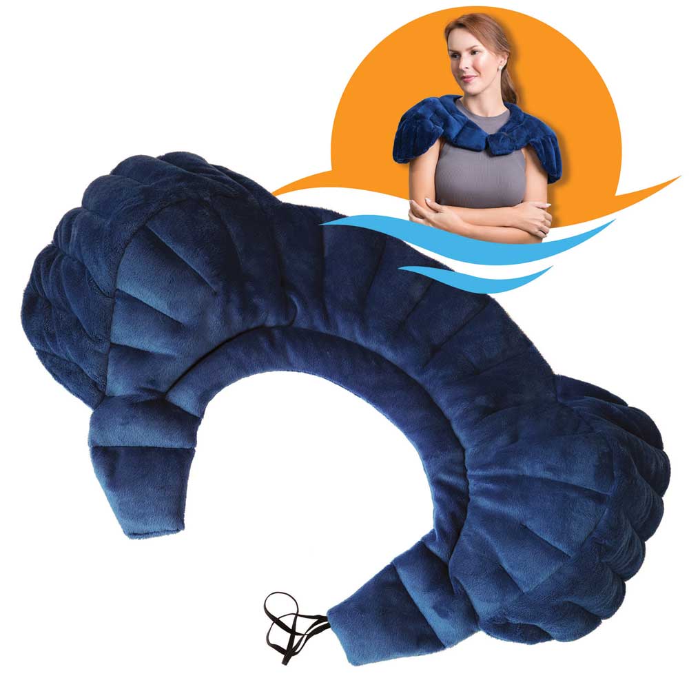 Frozen Shoulder Heat Wrap for Shoulder Joints & Back, Navy Blue