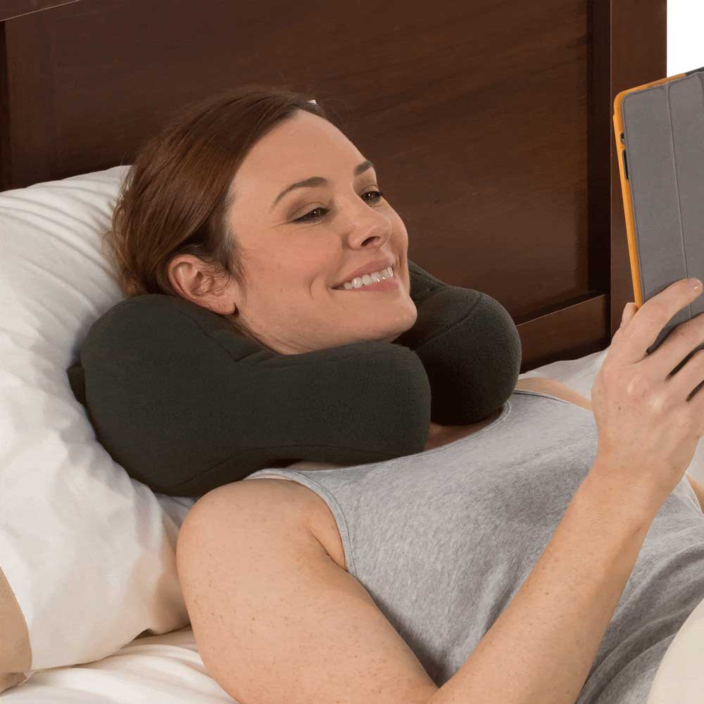 chiropractic neck pillow for sleeping and travel, neck pain relief