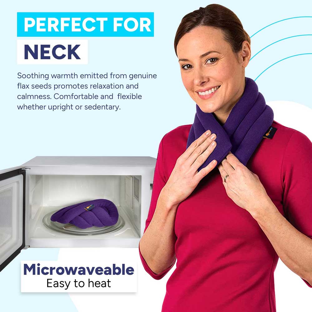 Cotton Microwavable Neck Heating Wrap for Pain Relief