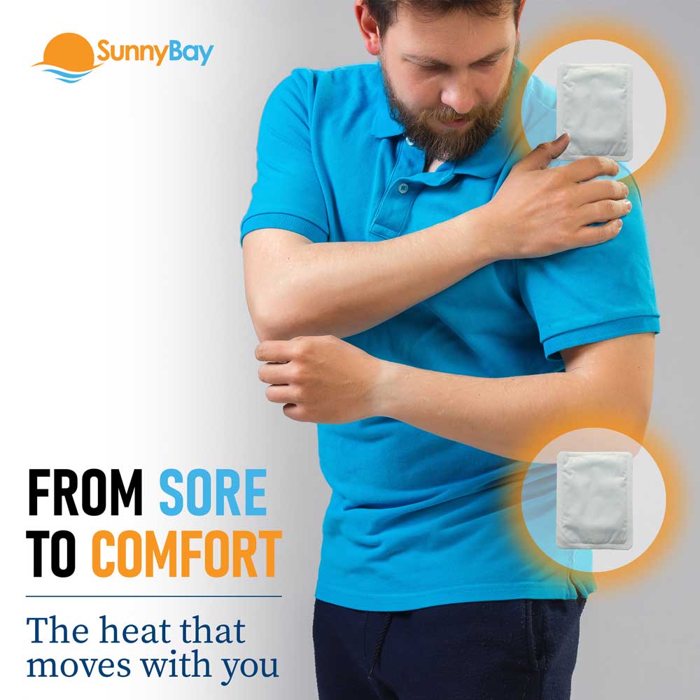 Disposable Heat Patches for Back Ache Relief (30 Pack)