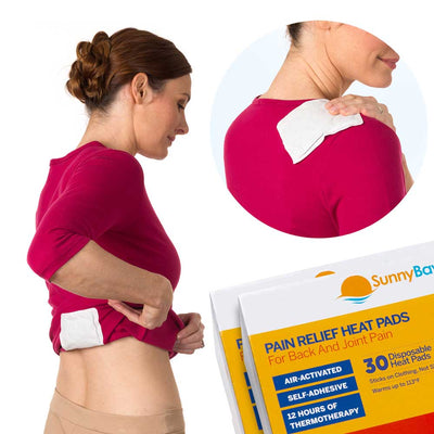 Disposable Heat Patches for Back Pain Relief (30 Pack)