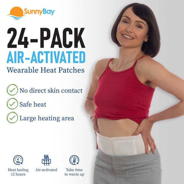 Disposable Heat Patches for Back Soreness Relief with Reusable Belt