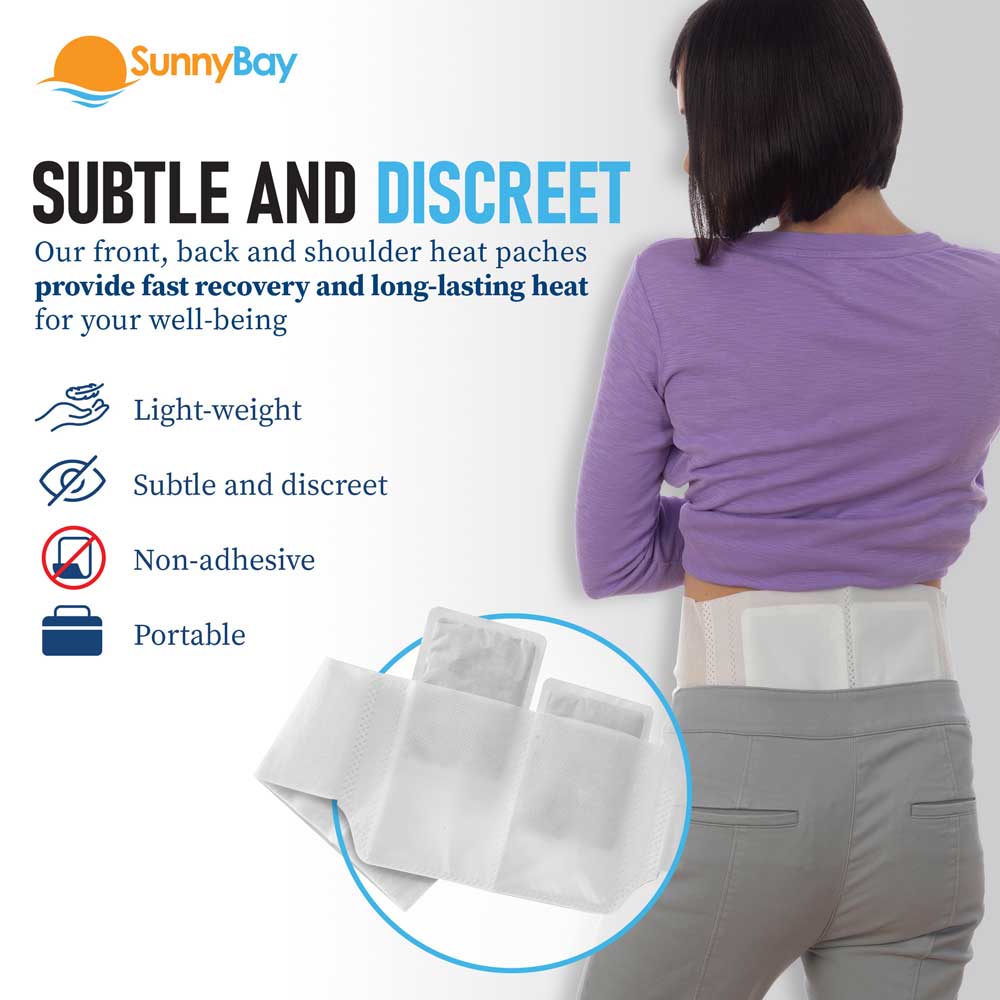 Disposable Heat Patches for Back Soreness Relief with Reusable Belt
