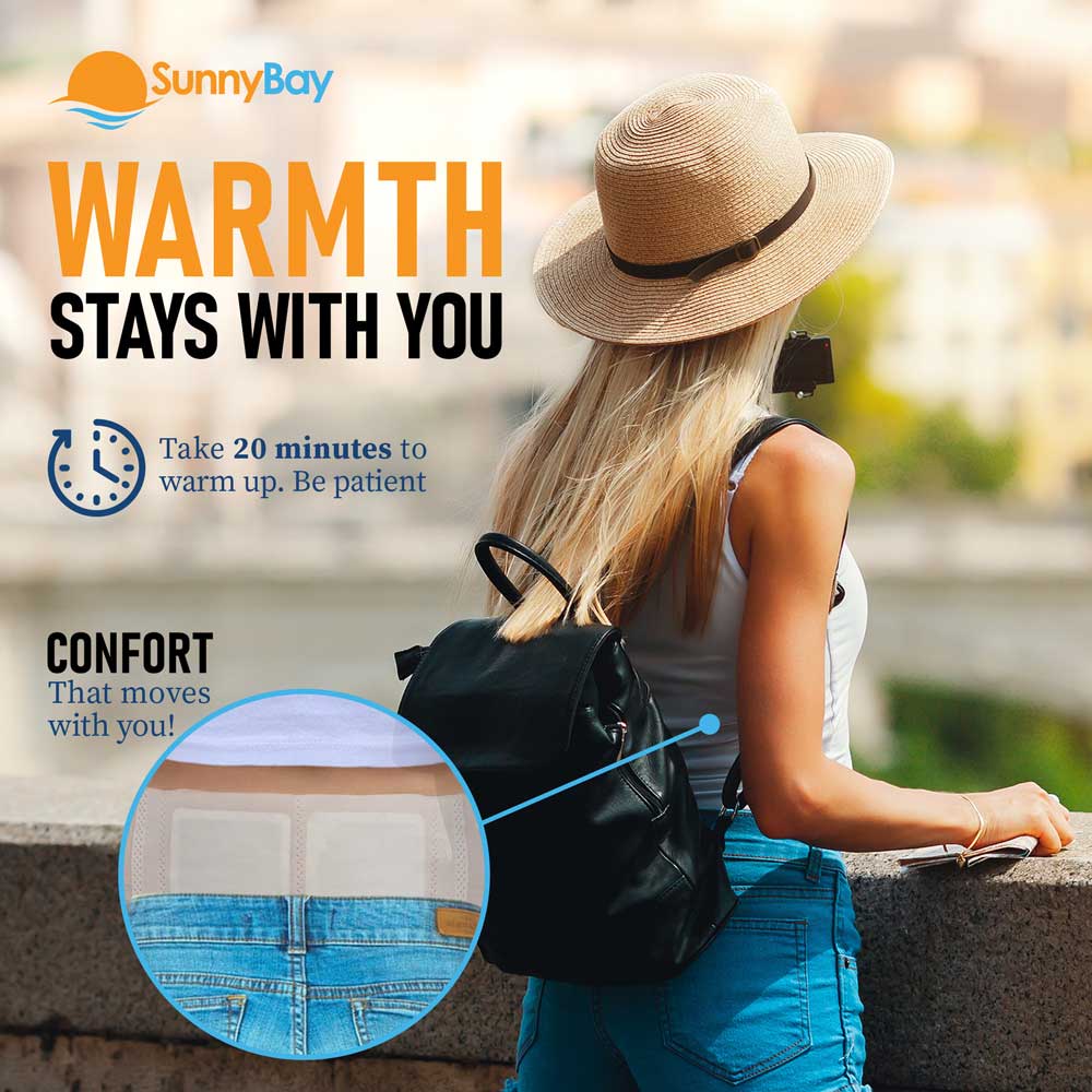 Disposable Heat Patches for Back Soreness Relief with Reusable Belt