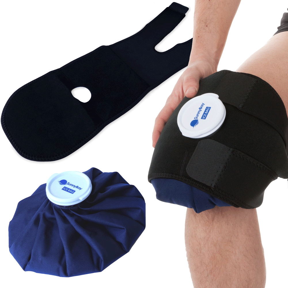 Large Ice Bag with Strap Add Ice Hot Water Hot Cold Therapy