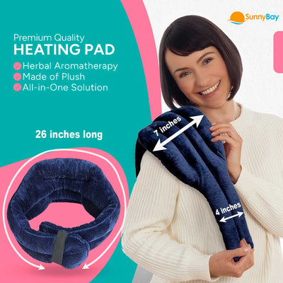 Heated Neck Wrap Lavender-scented Microwavable Heat Pack Blue