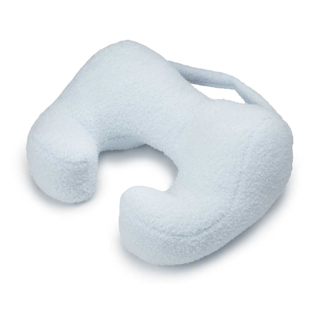 Award-Winning Chiropractic Neck Pillow for Sleeping and Travel, Black, Medium, Light Blue