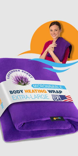 Microwavable Heating Wrap Aromatherapy Lavender Heated body  back pain relief