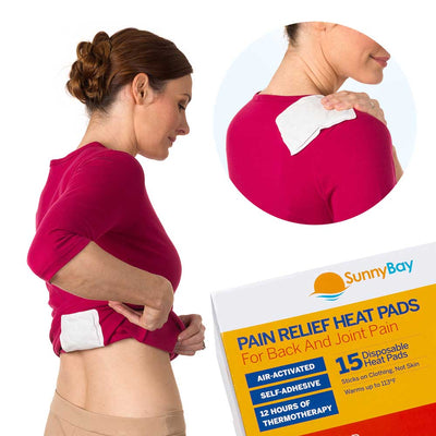 SunnyBay Disposable Heat Patches 15 pack back pain relief