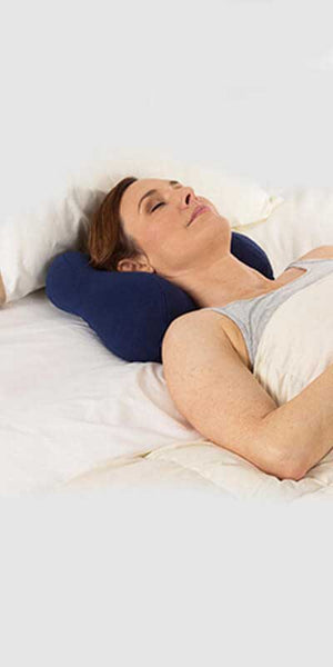 Award-Winning Chiropractic Neck Pillow, Blue, Medium-SunnyBay