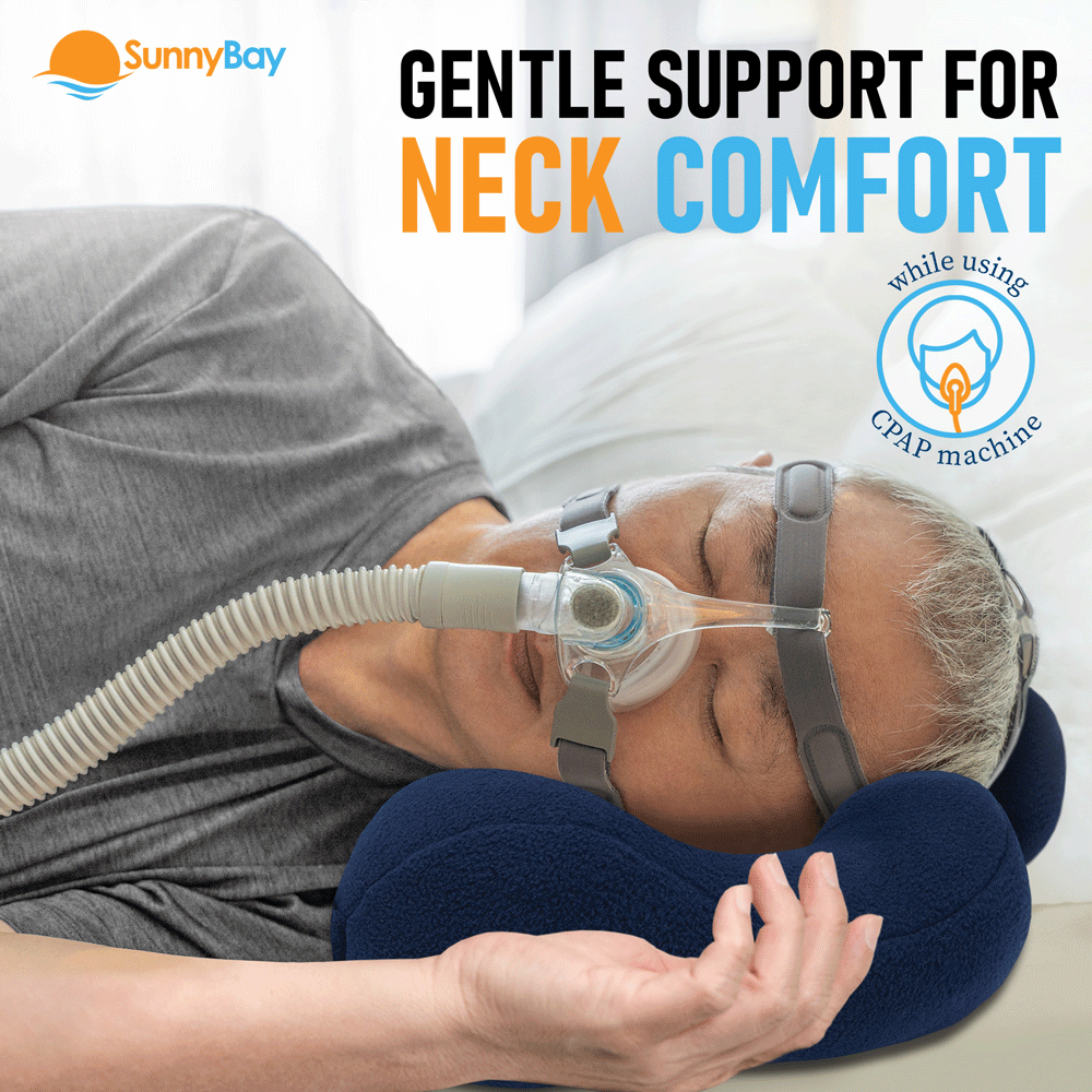 neck support for CPAP while sleeping no neck pain strain