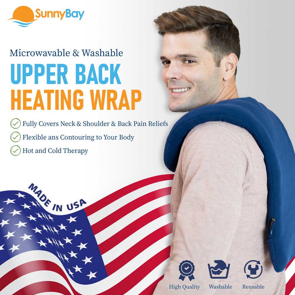 neck shoulder heating pad microwavable for back pain relief 
