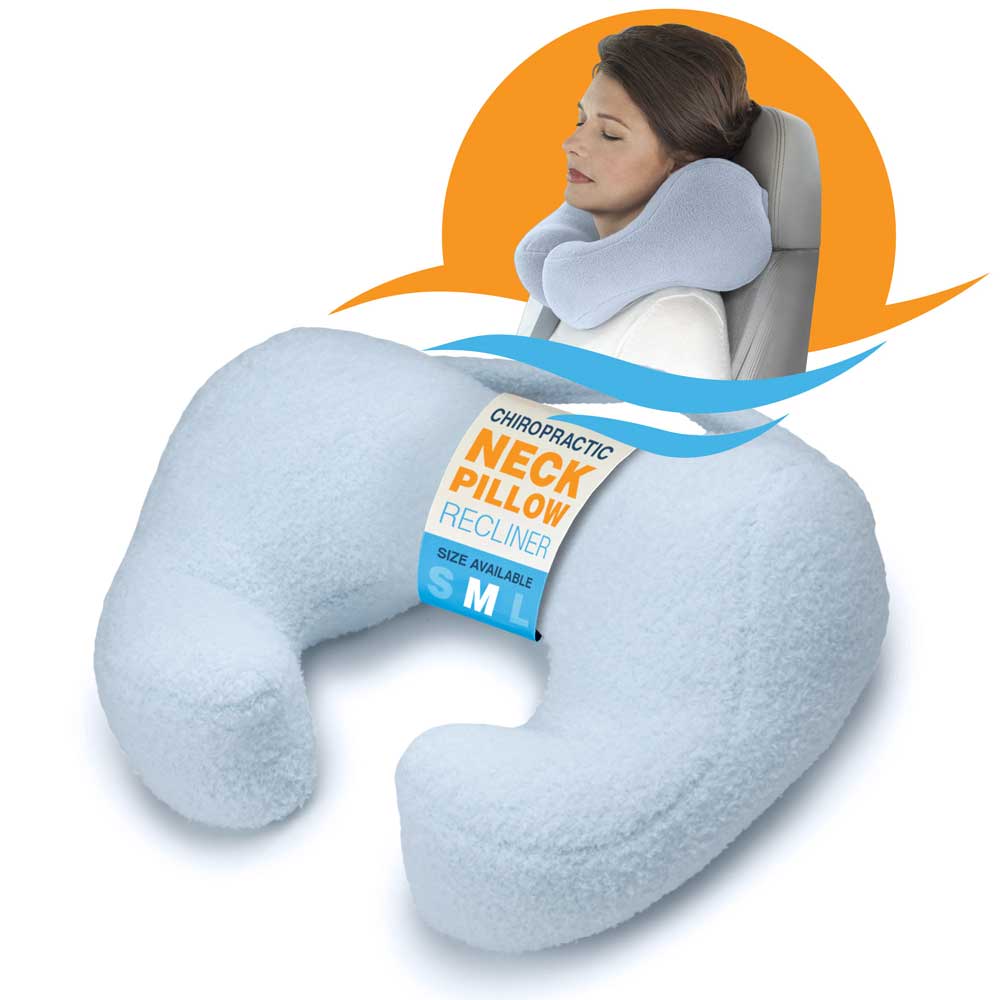 chiropractic neck pillow for travel neck support and sleeping